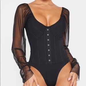 Black Mesh Bodysuit PLT